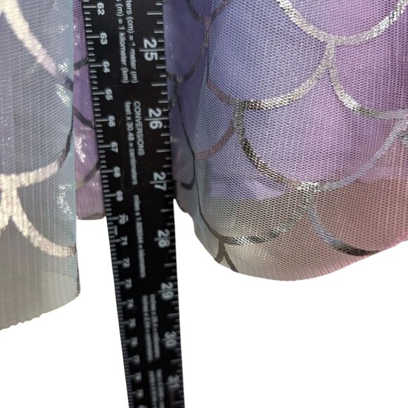 Disney Princess Dress Girl's 7/8 Purple Ariel Little Mermaid Tutu Costume - Picture 5 of 8